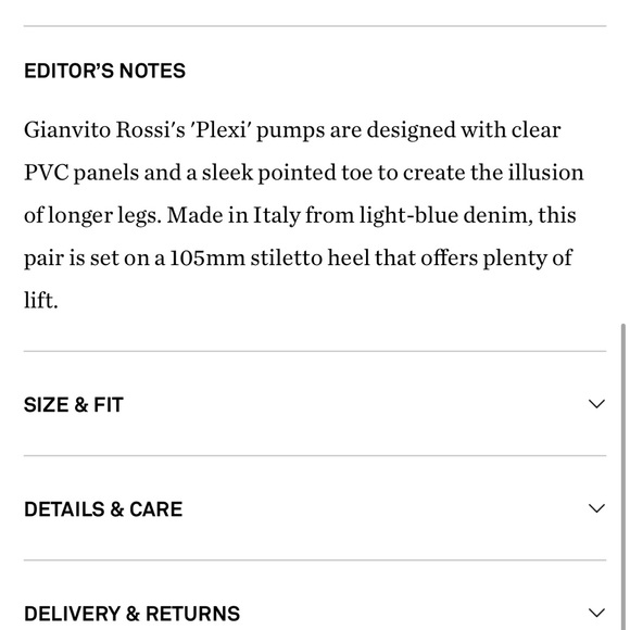 Gianni Rossi Plexi 105 denim & PVC pump - Picture 7 of 11